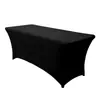 Amazon Transfronterizo Color Sólido Seda de Leche Boda Elástica Cubierta de Mesa Universal Decoración de Boda al Aire Libre Fiesta Práctico