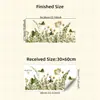 Brup Adesivos de Janela Estilo Fresco Natural Eletrostáticos de Cor Única e Lado Igual Sem Cola Decoração de Vidro de Janela de Quarto e Varanda