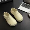 Nuevas Zapatillas de Otoño para Hombre Ropa de Exterior Suela Suave Ligeras Antideslizantes a Prueba de Olores Zapatos de Chef Suela Gruesa que Aumentan la Altura para Viajar Sandalias Versátiles