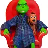 Adorno de Árbol de Navidad Monstruo de Peluche Verde Grinch Transfronterizo Grinch Artesanías Acrílicas Adorno de Decoración Navideña