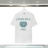 Camiseta de manga corta holgada con estampado de letras y logotipo de Casablanca de verano