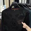 Sudadera para Hombre Otoño Nuevo Estampado Camiseta de Manga Larga con Cuello Redondo para Hombre Tendencia de Moda Ropa para Hombre Top Camiseta Básica