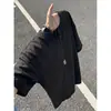 Camiseta de Manga Curta Estilo Old Money, Verão Simples Versátil Solta Emagrecedora Casual Gola V com Aparência de Linho Tecido de Bambu Top, Tendência