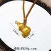 Método antiguo de colgante de calabaza de oro de arena nuevo estilo chino viento marea nacional collar sólido hombres y mujeres Wei @ nieve con joyería de simulación de cobre