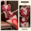 Lingerie Linda e Sexy, Puro Desejo, Body de Renda Sexy com Abertura no Entrepernas, Seios Pequenos, Quente, Apaixonado e Tentador, Não Precisa Tirar o Pijama