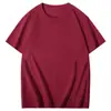 Estilo callejero americano Y2K, básico minimalista, corte holgado, hombros caídos, camiseta de manga corta con cuello redondo, color liso, versátil, top unisex