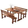 Mesas y sillas de exterior, mesas y sillas de madera carbonizada, mesas de té comerciales para patio, mesas de centro de madera maciza, mesas de bar, mesas de comida rápida, mesas y sillas de restaurante
