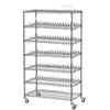 Carrinho de Material SMT Prateleira Cromada Rack de Bandeja de Pico Único/Duplo Carrinho Móvel Anti-estático Rack de Resistores e Capacitores Rack de Armazenamento