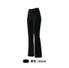 Calça de yoga lulu micro-flare de oito pontos para mulheres, cintura alta, levanta bumbum, calça de treino para Pilates, modelagem justa, respirável, calça de ginástica