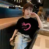 Camiseta 100% Algodão Puro Verão Nova Manga Curta para Meninas, Roupas Infantis Tamanho Pequeno e Médio, Camiseta Manga Curta, Top Básico Casual