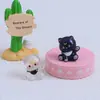 Color transparente estéreo hello gatito dibujos animados destello fino adornos diy accesorios de goma crema accesorios de resina materiales para joyería