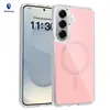 Funda Magnética Transparente de Doble Color S26Plus Universal Transfronteriza S25+ Acrílica Anti-Caídas S24 Cubierta Protectora