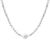 Collar Colgante de Perla de Imitación con Fragmento de Plata Irregular, Diseño Único, Cadena para Clavícula, Accesorio para el Cuello Estilo Ins de Lujo Nicho