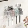 Sujetador de Cepillo de Dientes con Ventosa, Vaso para Cepillo de Dientes, Set de Vasos para Lavarse, Vaso para Dientes de Baño, Vaso para Enjuague Bucal, Almacenamiento de Cepillo de Dientes Eléctrico
