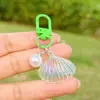 Chaveiro Colorido Estilo Ins com Pérola Imitação de Concha Série Oceano Pingente Acessórios DIY Decoração de Bolsa Ornamento de Presente