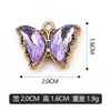 Borboletas coloridas de pedras preciosas podem ser misturadas e vendidas em atacado para pingentes, berloques, pulseiras, colares e acessórios DIY para exportação, direto do fabricante