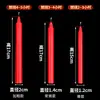 10 Piezas/Paquete Velas Rojas y Blancas Iluminación de Emergencia para el Hogar Velas para Apagones Velas Cilíndricas de Palo Largo Estándar Duraderas para Comida Occidental