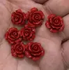 Colgante de Pulsera Flor de Té Flor de Rosa Pequeña Arena Roja Mineral Crudo de Cinabrio de Bajo Contenido Accesorio Versátil Accesorio de Estilo Étnico