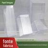 Caixa transparente PVC fosco pp caixa de chá caixa de plástico PET alimento