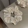 Goma para el pelo satinada de lunares estilo francés 2026 Nueva Retro Suave Goma para el pelo Alta Elasticidad Goma para moño Cuerda para el pelo