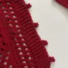 Falda de Punto Calado con Malla que Cubre la Cadera, Elegante para Vestir en Capas, Efecto que Cubre y Adelgaza la Cadera, Falda de Atar, Falda Versátil de Bufanda Triangular de Atar