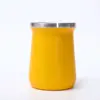 Copo Mate de Aço Inoxidável 304 Camada Dupla Transfronteiriço Mini Pequena Capacidade Copo Térmico Copo de Café para Uso Externo Montado no Carro