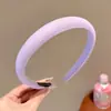 Cor Dopamina Aro de Cabelo de Aba Larga para Mulheres Topo Craniano Alto Pressão Cartão de Cabelo Verão Doce Bonito Faixa de Cabelo Acessórios de Cabelo com Sensação Avançada