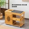 Nueva Mesa de Té China Pequeña para Apartamento Hogar Móvil Giratoria Telescópica Mesa de Té Pequeña Mesa de Té Integrada para Hervir Agua y Preparar Té Gabinete de Té