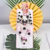 Colar de joias infantil com desenho animado, pulseira, anel, princesa, acessórios com miçangas, menina, fofo, bebê, menina, joias, presente