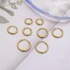 Oferta especial: Pendientes de Aro Lisos Sencillos, Elegantes y Versátiles, Pendientes de Gama Alta al por Mayor