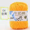 Hilo de algodón de leche de 5 cabos para bolsos de ganchillo para bebé, hilo de grosor medio para tejer a mano, hilo para amigurumi, hecho a mano para DIY, venta al por mayor desde el fabricante