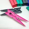Fábrica 8,2cm pequeno plástico colorido clipe de mola clipe de varal de plástico clipe de roupa comprimento 24 pçs/saco