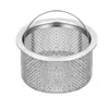 Malla para desagüe de cocina 5/7/9/11cm colador de acero inoxidable para restos de comida y desagüe de suelo tipo sombrero de paja