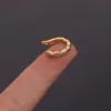 Nuevos Productos de Comercio Exterior: Pendientes de Clip para Oreja Exquisitos con Corona Personalizada de 8 mm Estilo Europeo y Americano para Mujer, Clips Creativos en Forma de U con Circonita