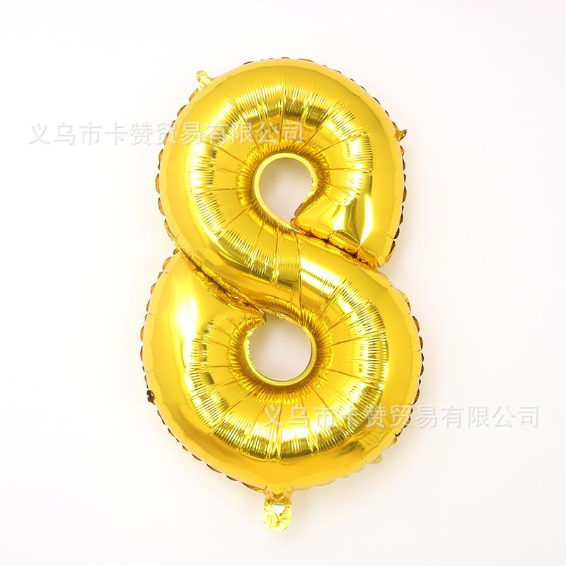 32寸胖版金色数字8