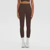 Pantalones de Yoga Deportivos para Correr Fitness de Cintura Alta Levanta Glúteos Casuales Largos para Mujer, Transpirables, Amigables con la Piel, Adelgazantes, Transfronterizos Europeos y Americanos