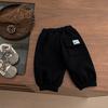 Pantalones Largos para Niños 2026 Invierno Nuevas Llegadas Pantalones Cargo de Dibujos Animados con Forro Polar para Niños Pantalones de Chándal Gruesos Versátiles con Puño para Niñas