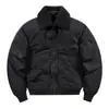 Chaqueta de Algodón Acolchada Gruesa para Hombre Otoño e Invierno, Nueva, con Cuello de Piel Desmontable, Ropa Exterior Casual Cálida, Chaqueta Acolchada de Algodón con Cuello Alto 7911
