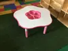 Mesa Flor de Ciruelo para Jardín de Infancia Mesa de Dibujo Manual para Bebés Mesa de Juego Mesa y Silla Elevables para Niños Juguetes Educativos Mesa para Bloques de Construcción Lego