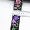 Encaje de Lentejuelas Bordado Estilo Étnico Nuevo Estilo Negro de 3.8 cm de Ancho Decoración de Accesorios para Ropa Hecha a Mano, Cuello, Falda