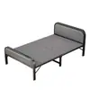 Cama metálica plegable sencilla para el hogar, dormitorio, habitación de alquiler, siesta, cama extra temporal para acompañante