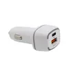 Cargador de Coche PD38W Puerto Único PD20W + QC3.018W Total 38W Doble Puerto Cargador de Coche A + C Cargador de Coche Carga Rápida PD Cargador de Coche