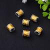 Plata Xizang oro antiguo con cuentas aleación plateada dos colores Xiangyun hecho a mano con cuentas joyería diy pulsera con cuentas cuerda trenzada