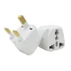 Adaptador de enchufe de cobre puro estándar británico para Hong Kong, Macao, Singapur, Malasia, Reino Unido, Europa, Australia y enchufe de conversión estándar del Reino Unido