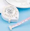 Cinta Métrica Retráctil Automática Portátil Mini Bolsillo Cinta Métrica Corporal Medición de Circunferencia de Cintura Busto Cadera Cinta Suave Regla de Salud