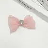 Accesorio de lazo de pedrería de doble capa de malla brillante para accesorios de cabello DIY hechos a mano, ropa, zapatos, sombreros, bolsos y ropa de muñecas