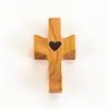 Nogal Negro Madera Maciza Cruz Cruzada Transfronterizo Explosivo Artesanía Adornos Iglesia Pascua Mango Cruz de Pulgar Madera