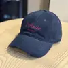 Boné de beisebol retrô de alta qualidade, estilo ins, lavado, novo para o outono, simples, nicho, aba macia, bordado de letras, boné estilo bico de pato, moderno