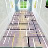 Alfombra para Pasillo Cortable en 3D Pasillo Pasillo Pasillo Escaleras Alfombrilla de Piso Entrada de Puerta Alfombra Larga para el Hogar Hotel Alfombrilla Antideslizante