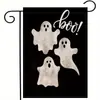 Bandeira de Jardim de Halloween Transfronteiriça Feliz Halloween Decoração de Feriado Bandeira Pendurada Jardim Pátio Bandeira Externa